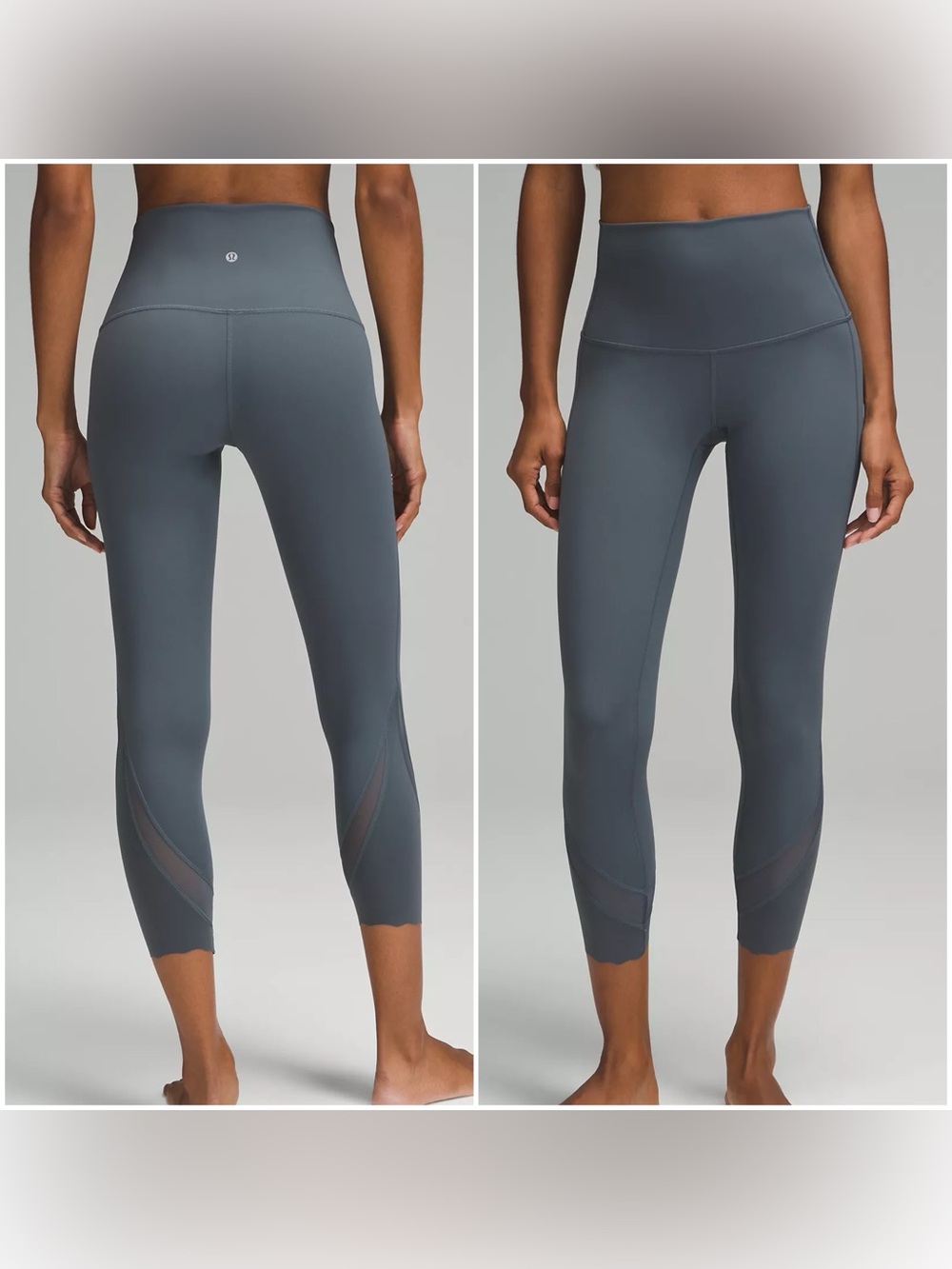 Lululemon Wunder Under Scalloped Hem High-Rise Crop Legging 23" Size 6
